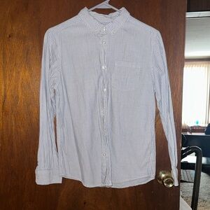 Classic Blue Striped Boys Shirt